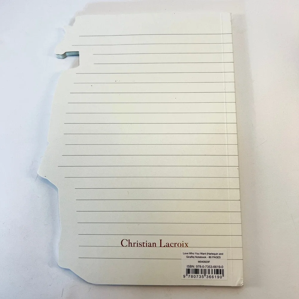 Christian Lacroix Heritage Love Who You Want Harlequin Giraffe Notebook 80 Pages